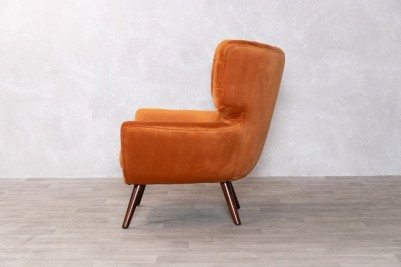 orange-velvet-accent-chair-side